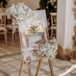 Een Nieuwe Hoofdstuk Staat Op Het Begin Baby Borre Acryl Bord