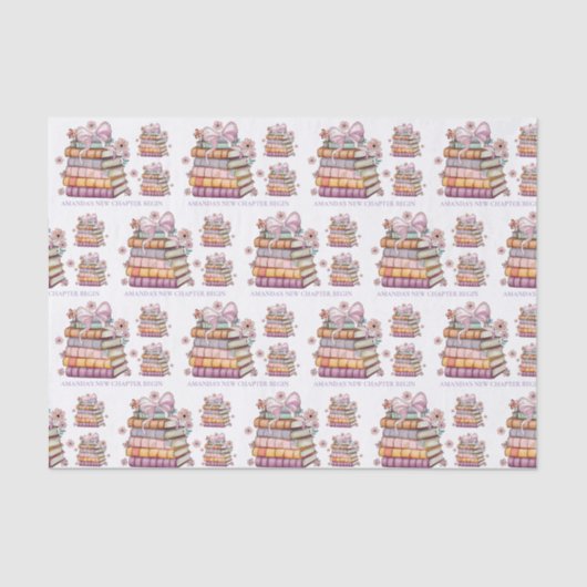 Een Nieuwe Hoofdstuk Verhaal Boek Bruidsfeest Tissuepapier (Voorkant)