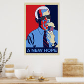 Een nieuwe Hope Joe Biden Ice Cream Illustratie Poster (Keuken)