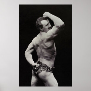 Een Nieuwe Houding door Sterke Mannen Eugen Sandow Poster