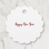 Een nieuwe jaar van de Floral Fantasy Bedankjes Labels (Achterkant)