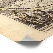 Een nieuwe kaart van de hele wereld met handelswin poster (Hoek)