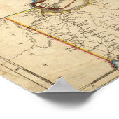 Een nieuwe kaart van de plaats van oorlog poster (Hoek)