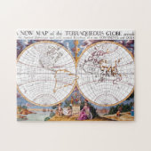 Een nieuwe kaart van de puzzel van het Wereldbol v Legpuzzel (Horizontaal)