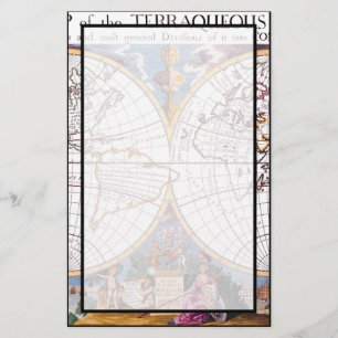 Een nieuwe kaart van de terraqueeste Wereldbol