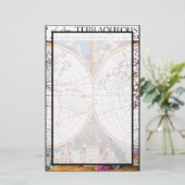 Een nieuwe kaart van de terraqueeste Wereldbol (Staand voorkant)