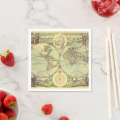 Een nieuwe kaart van de wereld - Atlas Servetten (Insitu)