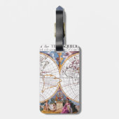 Een nieuwe kaart van het Bagagelabel van het Werel (Achterkant verticaal)