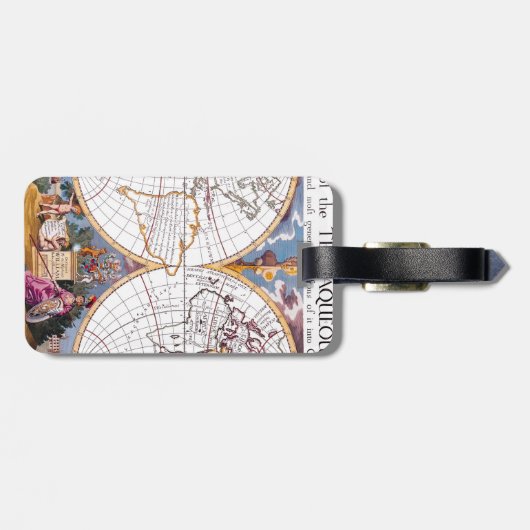 Een nieuwe kaart van het Bagagelabel van het Werel (Achterkant horizontaal)