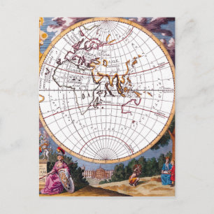 Een nieuwe kaart van het Briefkaart van het Wereld