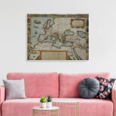 Een nieuwe kaart van het Romeinse Rijk Canvas Afdruk (Insitu (Woonkamer))
