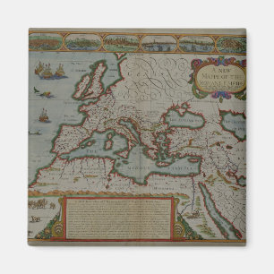 Een nieuwe kaart van het Romeinse Rijk Magneet