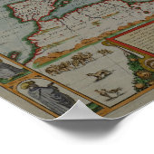 Een nieuwe kaart van het Romeinse Rijk Poster (Hoek)