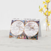 Een nieuwe kaart van het Wenskaart van het Wereldb (Gele Bloem)