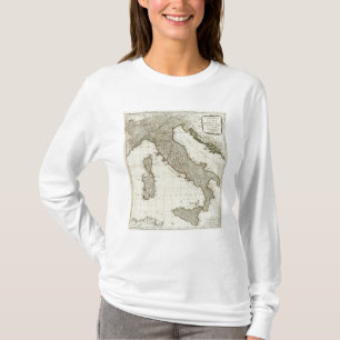 Een nieuwe kaart van Italië met de eilanden van S T-shirt