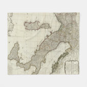 Een nieuwe kaart van Italië met de eilanden van Si Fleece Deken (Voorkant (Horizontaal))
