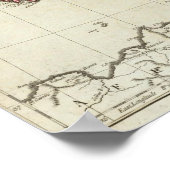 Een nieuwe kaart van Italië met de eilanden van Si Poster (Hoek)