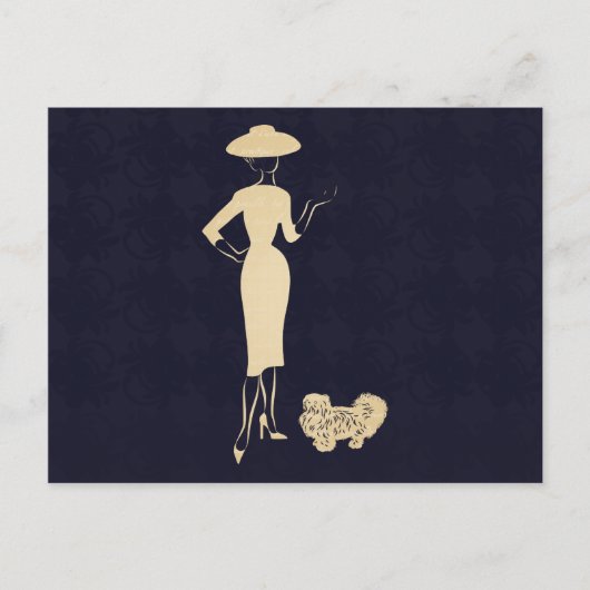 Een nieuwe kijk Mode van de jaren '50 Briefkaart (Voorkant)