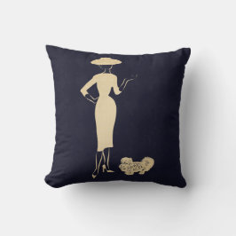 Een nieuwe kijk  Mode van de jaren '50 Kussen