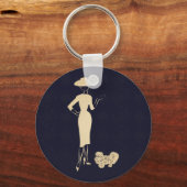 Een nieuwe kijk  Mode van de jaren '50 Sleutelhanger (Voorkant)