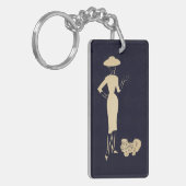 Een nieuwe kijk  Mode van de jaren '50 Sleutelhanger (Voorkant Links)
