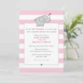 Een nieuwe kleine pinda is onderweg. - Meisje Kaart (Staand voorkant)