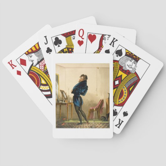 Een nieuwe laag (kleurenlitho) pokerkaarten (Achterkant)