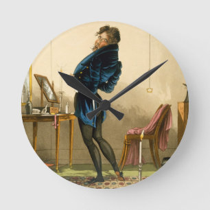 Een nieuwe laag (kleurenlitho) ronde klok