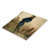 Een nieuwe laag (kleurenlitho) tegeltje (Zijkant)