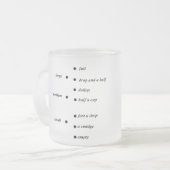 een nieuwe leuke mok om te meten (Voorkant links)