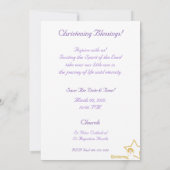 Een Nieuwe Leven Doop Uitnodiging-Aanpassen Kaart (Achterkant)