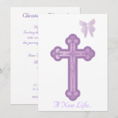 Een Nieuwe Leven Doop Uitnodiging-Aanpassen Kaart (Voorkant / Achterkant)