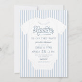 Een nieuwe Little Rookie Baby shower Kaart (Voorkant)