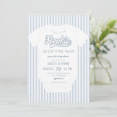 Een nieuwe Little Rookie Baby shower Kaart (Staand voorkant)