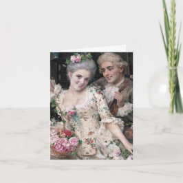 Een nieuwe mand van bloemen bedankkaart