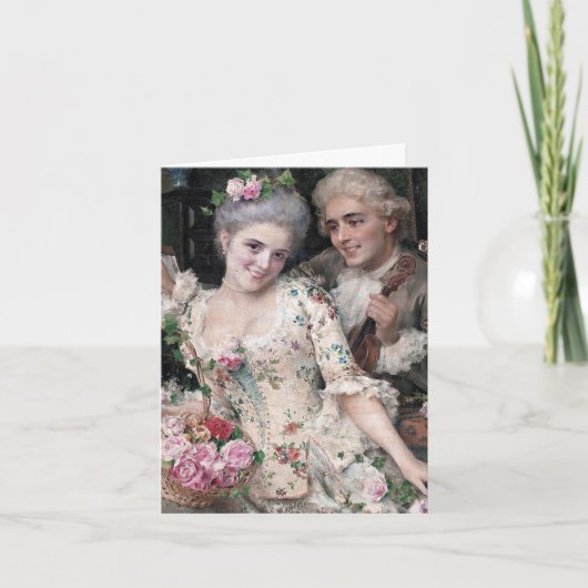 Een nieuwe mand van bloemen bedankkaart (Voorkant)