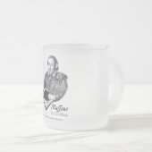 Een nieuwe manier om oude dekken te draaien (mok) matglas koffiemok (Voorkant rechts)