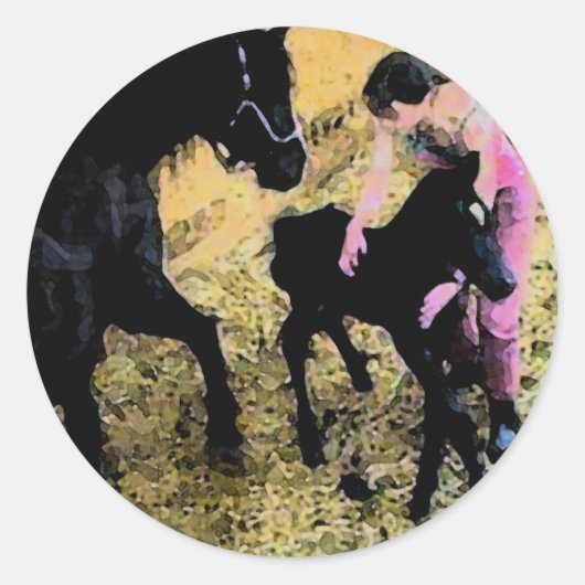 Een nieuwe moeder Stickers (Voorkant)