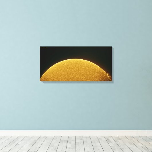 Een nieuwe morgen canvas afdruk (Insitu (Houten vloer))