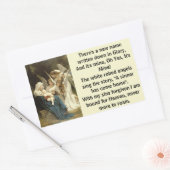 Een nieuwe naam in glorie rechthoekige sticker (Envelop)