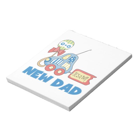 Een nieuwe papa voor auto... Het is een padvinder. Notitieblok (Linkerzijde)