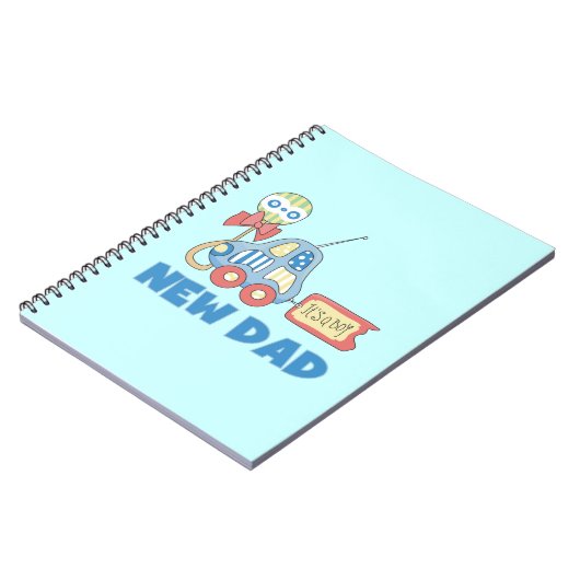 Een nieuwe papa voor auto... Het is een padvinder. Notitieboek (Linkerzijde)