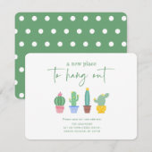 Een nieuwe plek om rond te hangen! Cactus nieuwe t Aankondiging (Voorkant / Achterkant)