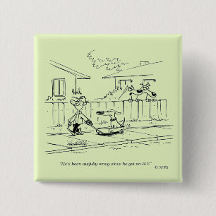 Een nieuwe Ride Vierkante Button 5,1 Cm