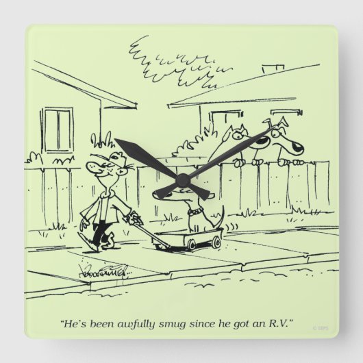 Een nieuwe Ride Vierkante Klok (Voorkant)