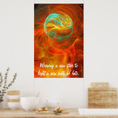 Een nieuwe ster weven - 0923/2008 poster (Keuken)