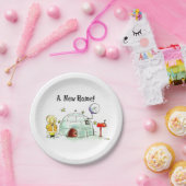 een nieuwe thuispartij papieren bordje (Feest)