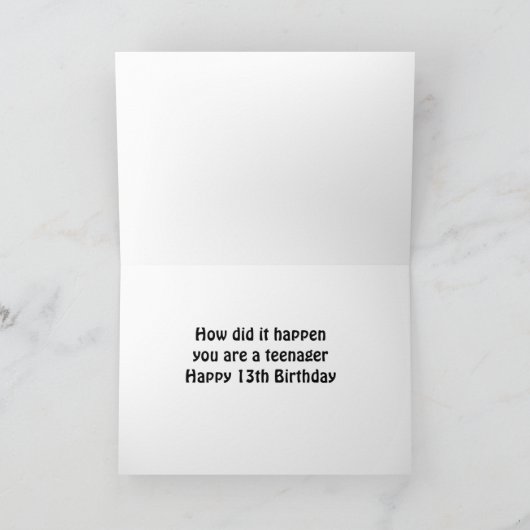 EEN NIEUWE TIENER DRAAIT ***13*** KAART (Binnen)