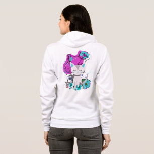 Een nieuwe trendy kleurrijke kattenliefhebber desi hoodie