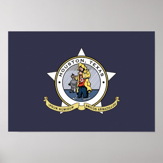 Een nieuwe vlag voor Houston poster (Voorkant)